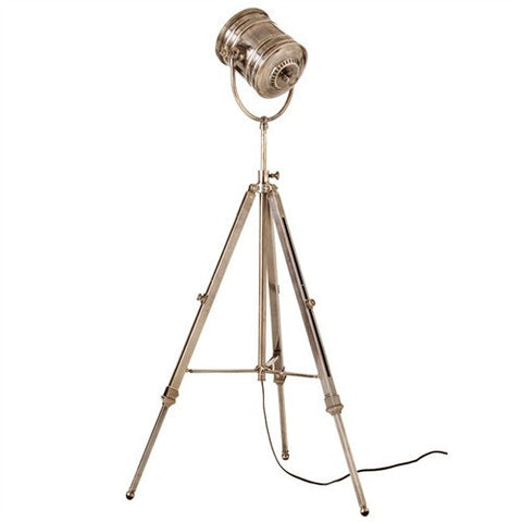 Picture of Monahan Adjustable Tripod Antique Silver Lamp