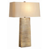 Ravi Scratched Gilt Gold Glaze Porcelain Lamp