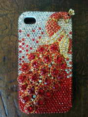 ART DECO PEACOCK IPHONE 4 COVER
