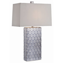 Roanoke Slate Dot Pattern Porcelain Lamp