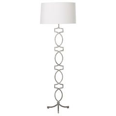Cooper Silver Leaf Iron Floor Lamp