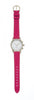 Stainless Steel Round Watch with Single Wrap Strap