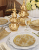 Snowflake Gold Salad Plate