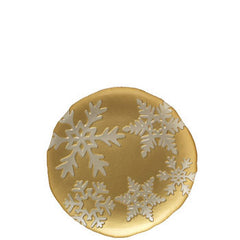 Snowflake Gold Salad Plate
