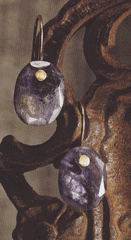Lolite Pin Earrings